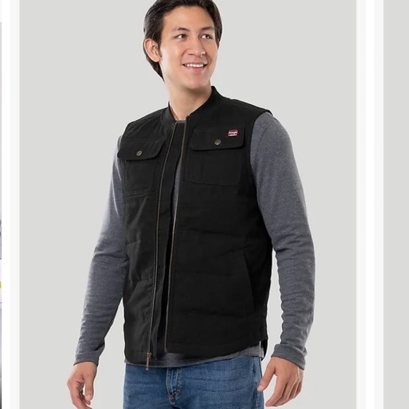 Wrangler Workwear Men's Quilted Utility Duck Work Vest Size : Small ( 34… - Picture 5 of 10